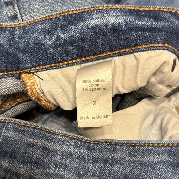 Maurices Blue Distressed Skinny Jeans Raw Hem Women’s US 2 Reg - Picture 6 of 8